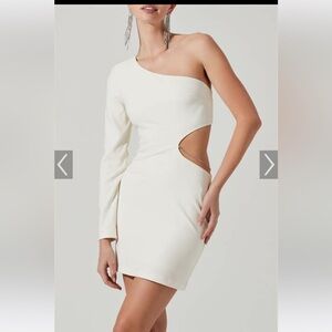 ASTR The Label• Lavinia Mini Dress Off White• sz S• NWT